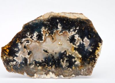 Chalcedon (achát), antimonit - Trent, Oregon, USA
